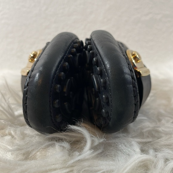 SALVATORE FERRAGAMO Black Suede Leather Slip On Griotte Driving Loafer Size 6.5M - Picture 10 of 16